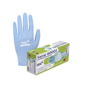Luva Nitrílica Descartável Sensi Sem Amido