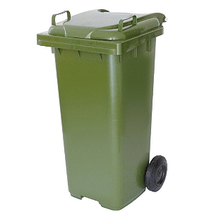 Contentor Plástico 120L e 240L sem pedal com Rodas de 200mm
