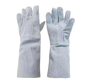 Luva Couro Raspa Punho 20cm