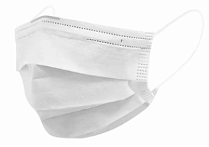 Máscaras Cirúrgicas Descartáveis em TNT Tripla com Clip Nasal