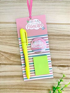 Card Marca páginas Rosa