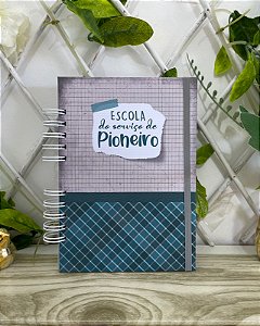 Caderno Escola do Serviço de Pioneiro Losango Verde/Cinza