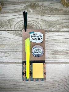 Card Marca páginas Losango Verde musgo