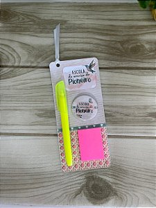 Card Marca páginas Rosa Palha