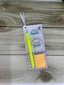Card Marca páginas Lilás Palha