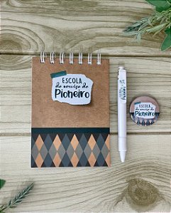 Kit Bloco de Notas Escola de Pioneiro 02