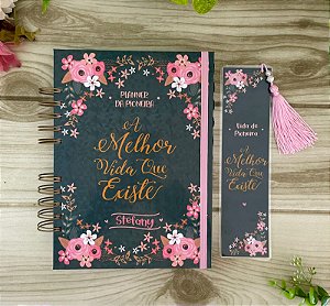 Planner Permanente da Pioneira A Melhor Vida que Existe Preto