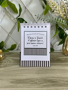 Calendário de Mesa 2025 11x15 cinza
