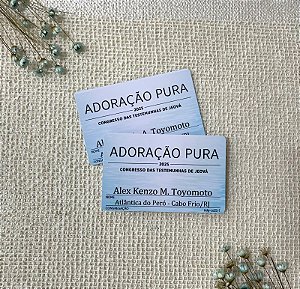 Crachá de Pvc com ímã Congresso 2025