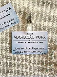 Crachá Pvc de presilha