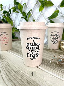Copo fibra de bambu 450 mL Escola de Pioneiro