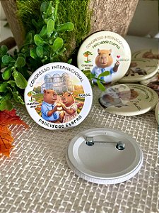 Pack com 15 bottons Congresso Curitiba 2026