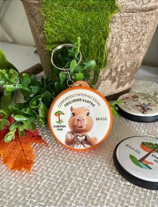 Pack com 15 chaveiros dupla face Congresso Curitiba 2026