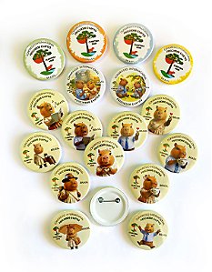 Pack com 100 bottons Congresso Curitiba 2026