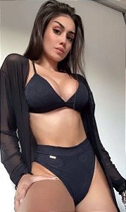 BIQUÍNI SANTIN RENDA PRETO