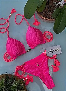 BIQUÍNI GEOVANELLA EDEN ROSA NEON
