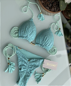 BIQUÍNI GEOVANELLA RENDA AZUL PISCINA