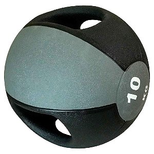 Medicine Ball Com Pegada 10kg - Azul Esportes