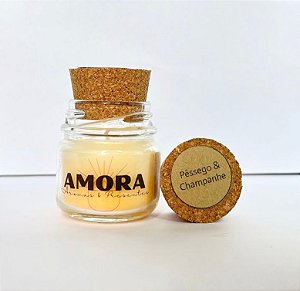 Vela aromática pequena Pêssego com champanhe