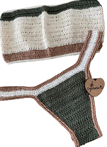Biquíni Classic Crochet Militar