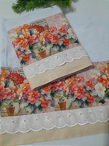 Pano de copa Floral Cod:00072