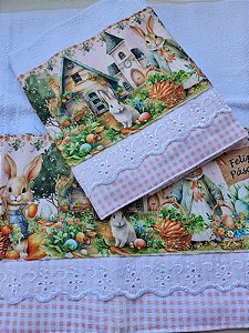 Pano de Copa Feliz Páscoa 02 Cod.00043