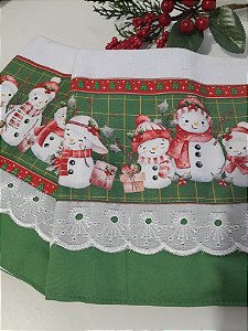 Pano de copa Bonecos de neve