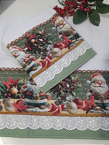 Pano de copa Papai Noel 001