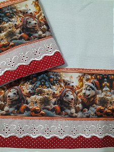 Pano de copa Pet Natal