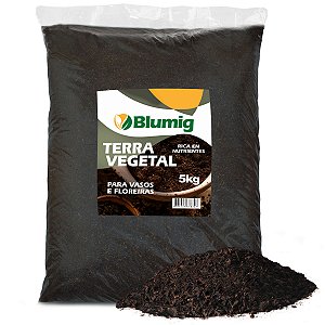 Terra Vegetal Orgânica Para Vaso - 5kg - Blumig