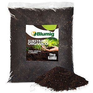Substrato Orgânico Terra Preta - 5kg - Blumig