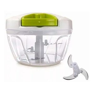 Mini Triturador Processador de Alimentos Manual à Corda CBH5864 - Efeito 3 Laminas
