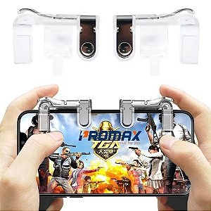 Adaptador de Celular Gatilho De Tiro L1 R1 Para Pubg Fortnite Freefire - Branco