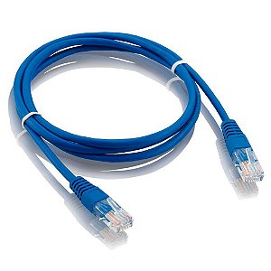 Cabo De Rede 5 Metros Rj45 Cat5 Azul - Conexão