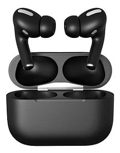 AirPods Pro Black TWS Fone de Ouvido Bluetooth para Iphone e Android + Case de Transporte e Carga