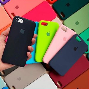 Capa Case para iPhone 6 Plus / iPhone 6s Plus em Silicone e Interior Aveludado Linha Premium