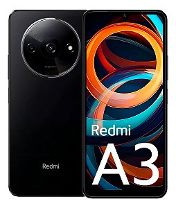 Smartphone Xiaomi Redmi A3, 128GB, 4GB RAM, Tela 6.7", Preto