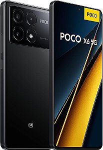 Smartphone Xiaomi POCO X6 PRO 5G NFC 256GB e  8GB de RAM Câmera Tripla 64MP - Preto