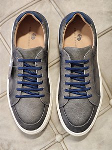 Sapato Bold Casual Cinza e Marinho