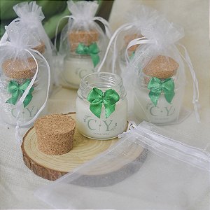 Vela Aromática 40g com saquinho de organza