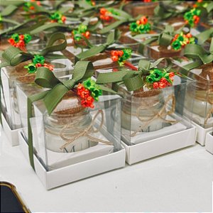 Vela Aromática Rolha 40g com caixa de acetato