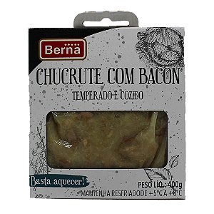 Chucrute com Bacon Temperado e Cozido 400g