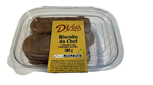 BISCOITO DO CHEF - COBERTO DE CHOCOLATE AO LEITE ( D´VIEZ) - 100g