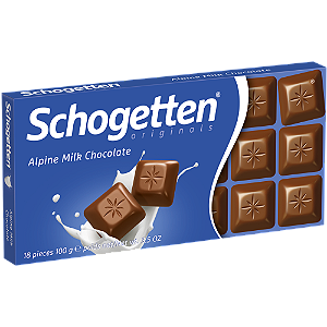 BARRA DE CHOCOLATE AO LEITE IMPORTADO (SCHOGETTEN) - 100G ⭐