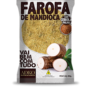 FAROFA DE MANDIOCA COM CEBOLHA PALHA - 250g