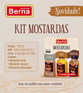 kIT 3 MOSTARDAS BERNA 690G
