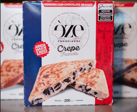 CREPE CONGELADO DE COOKIES COM CHOCOLATE BRANCO - 200G ⭐