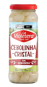 CEBOLINHA CRISTAL EM CONSERVA - LA VIOLETERA 200g⭐