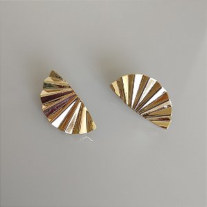 Brinco Europeu Leque - Ouro M