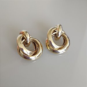 Brinco Entrelaçado Tradicional - Ouro G